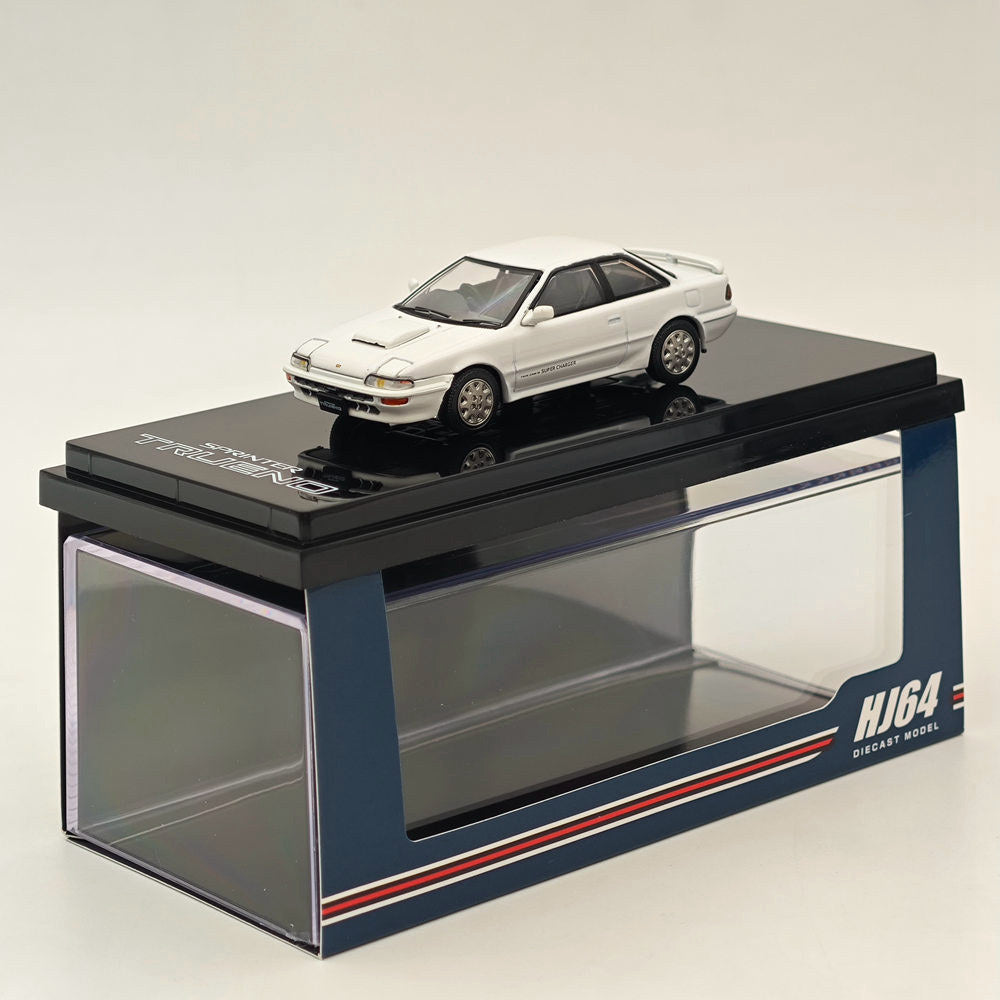 1/64 Scale Toyota Sprinter Trueno GT-Z AE92 Diecast Model Car - Super White II - Hobby Japan Collectible for Car Enthusiasts & Display Scenes