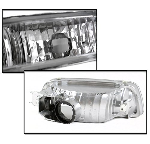 Replacement Chrome Headlights & Corner Bumper Lamps for 2001-2004 Toyota Tacoma Pickup Truck - Durable Aftermarket Upgrade for Night Driving & Off-Road Use