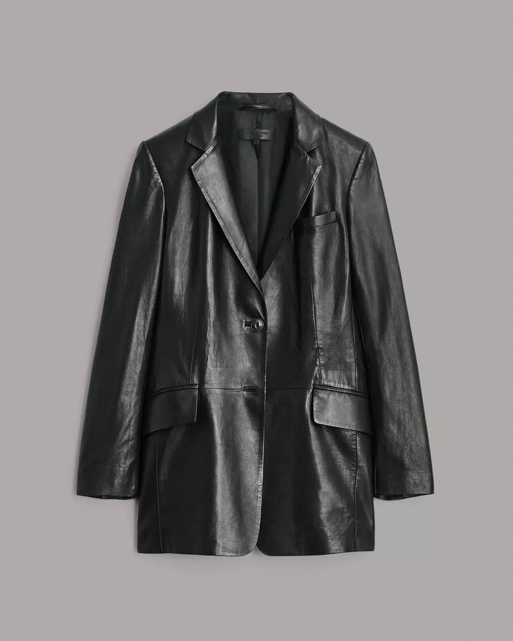 Premium Charles Leather Blazer for Men - Genuine Leather Jacket with Slim Fit Design - Perfect for Business Casual, Office Wear & Evening Events