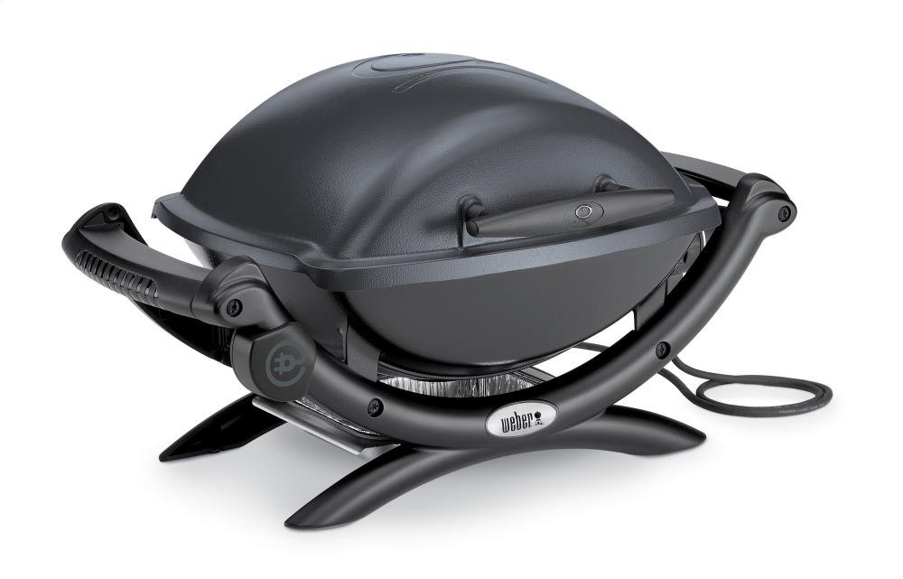 Weber Q1400 Portable Electric Grill - Gray, Perfect for Outdoor Cooking, Camping & Backyard BBQs
