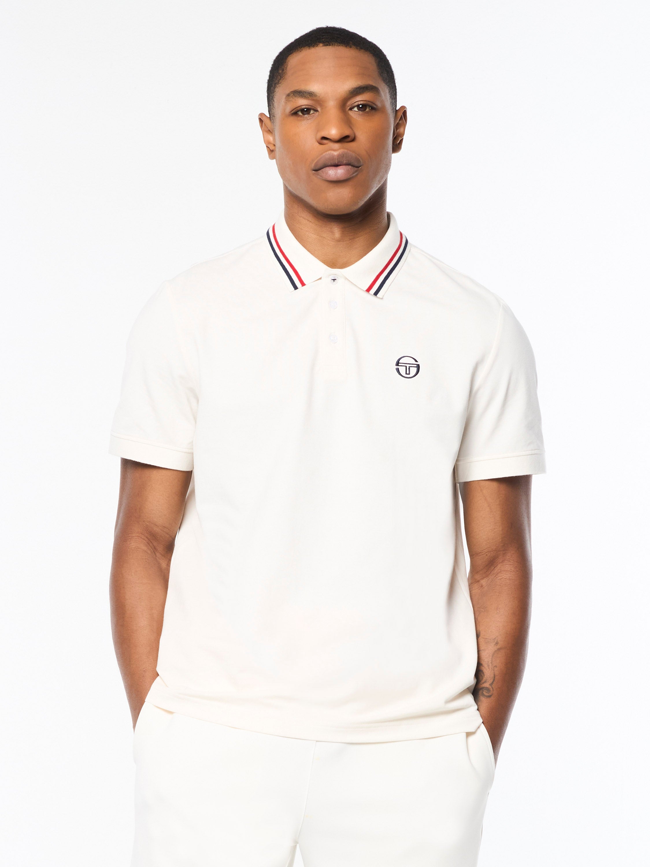 Ciro Piqué Polo Shirt for Men - Soft Cotton Comfort Fit Gardenia Print - Perfect for Casual Wear, Golf & Outdoor Activities
