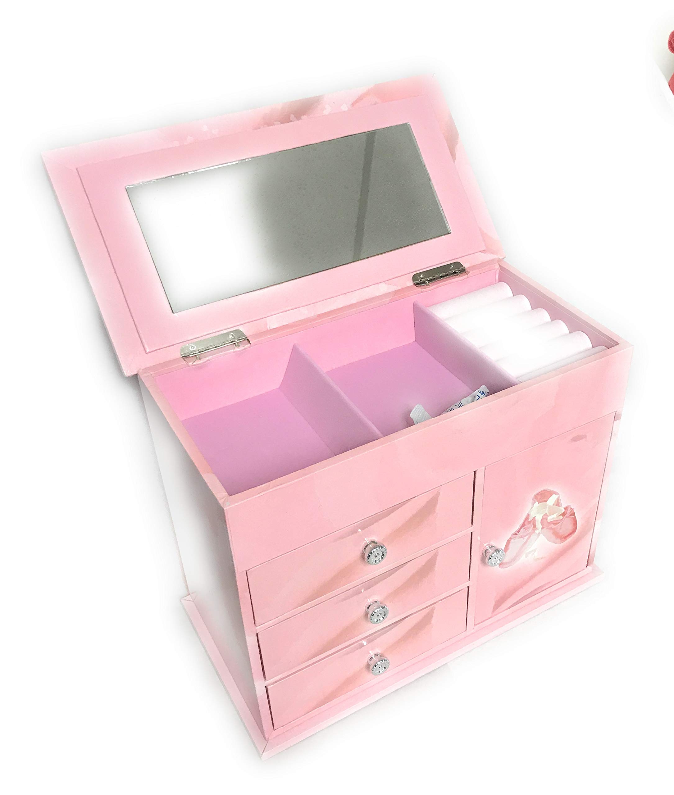 Elegant Jewelry Box & Organizer - Premium Wooden Storage Case for Necklaces, Rings & Earrings - Perfect for Travel, Gifts & Home Decor