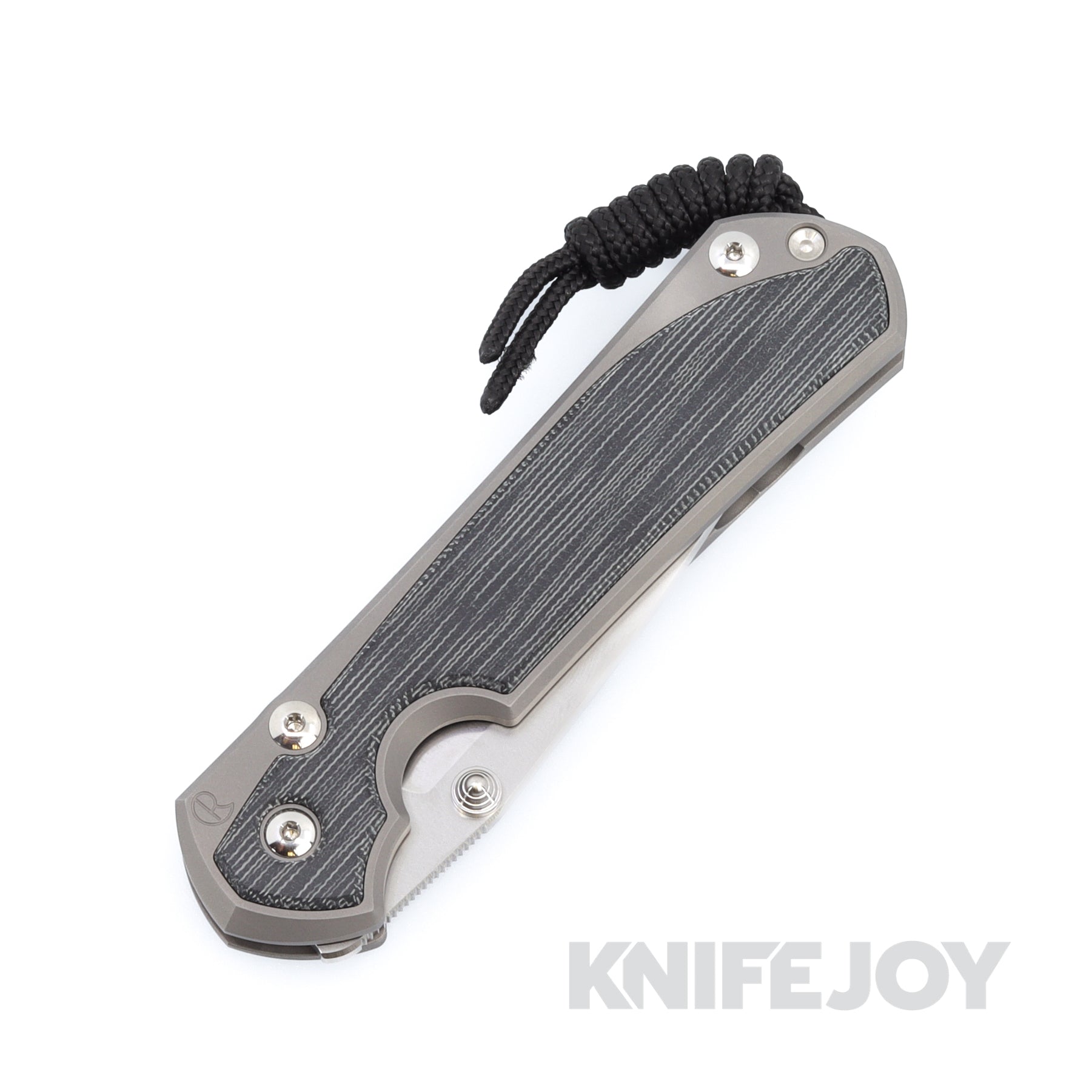Chris Reeve Knives Large Sebenza 31 - Premium Drop Point Magnacut Blade with Black Canvas Micarta Inlay & Glass Blasted Titanium Handles | EDC, Outdoor Survival, Tactical & Collectible Knife for Men