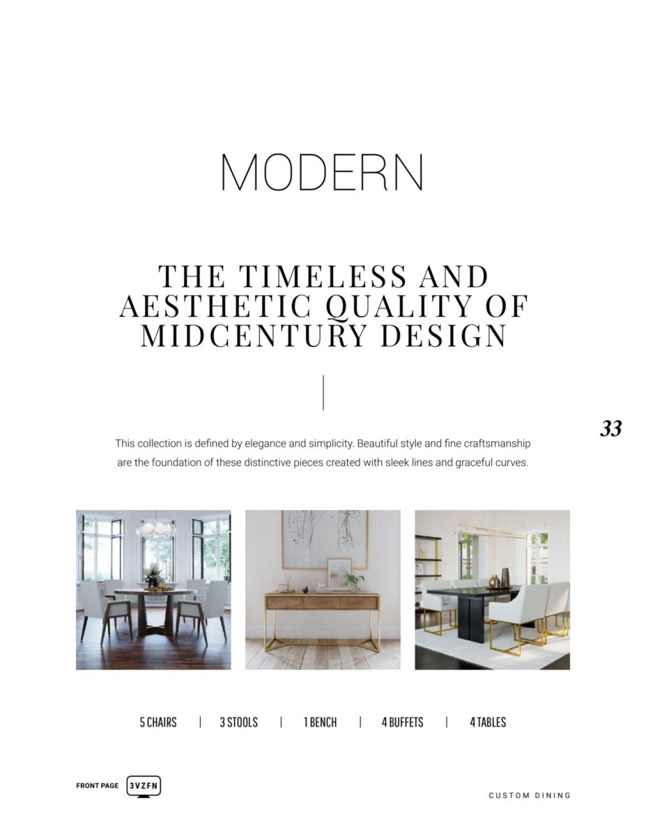 Canadel Custom Modern Dining Table - Stylish & Durable for Home, Restaurant & Office Use