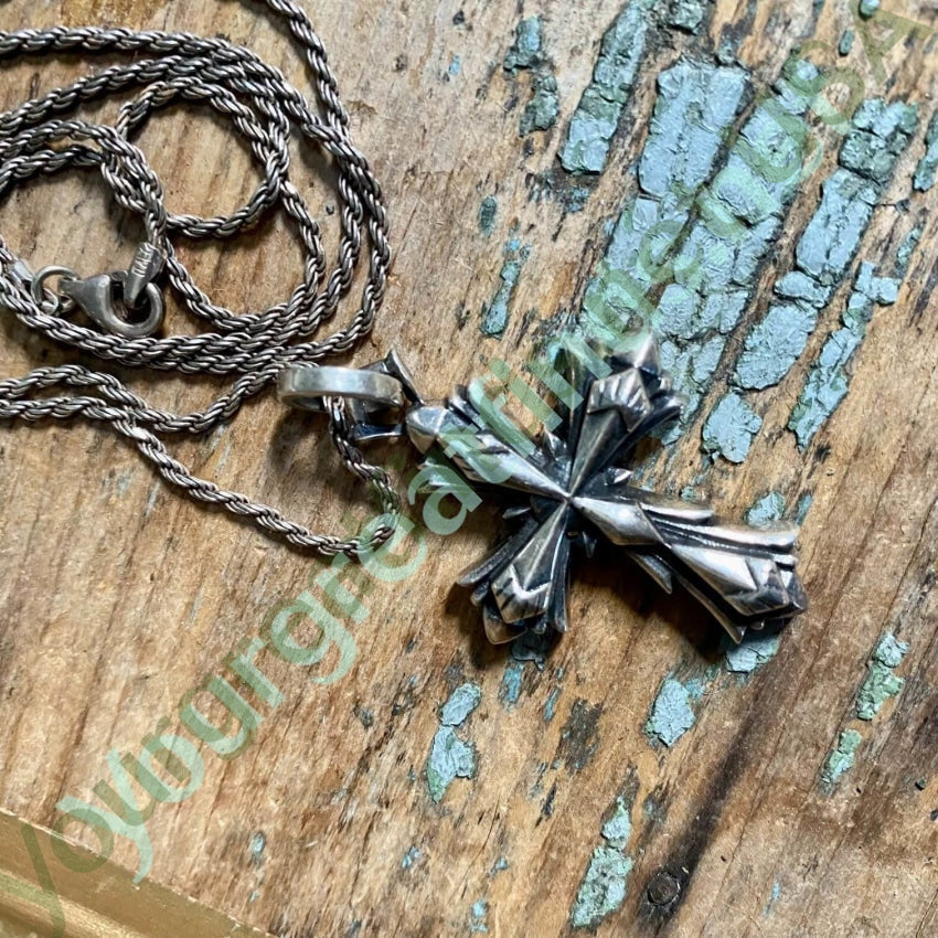925 Sterling Silver Holy Cross Pendant Necklace with Chain - Religious Jewelry for Women & Men, Perfect for Baptism, First Communion & Daily Wear