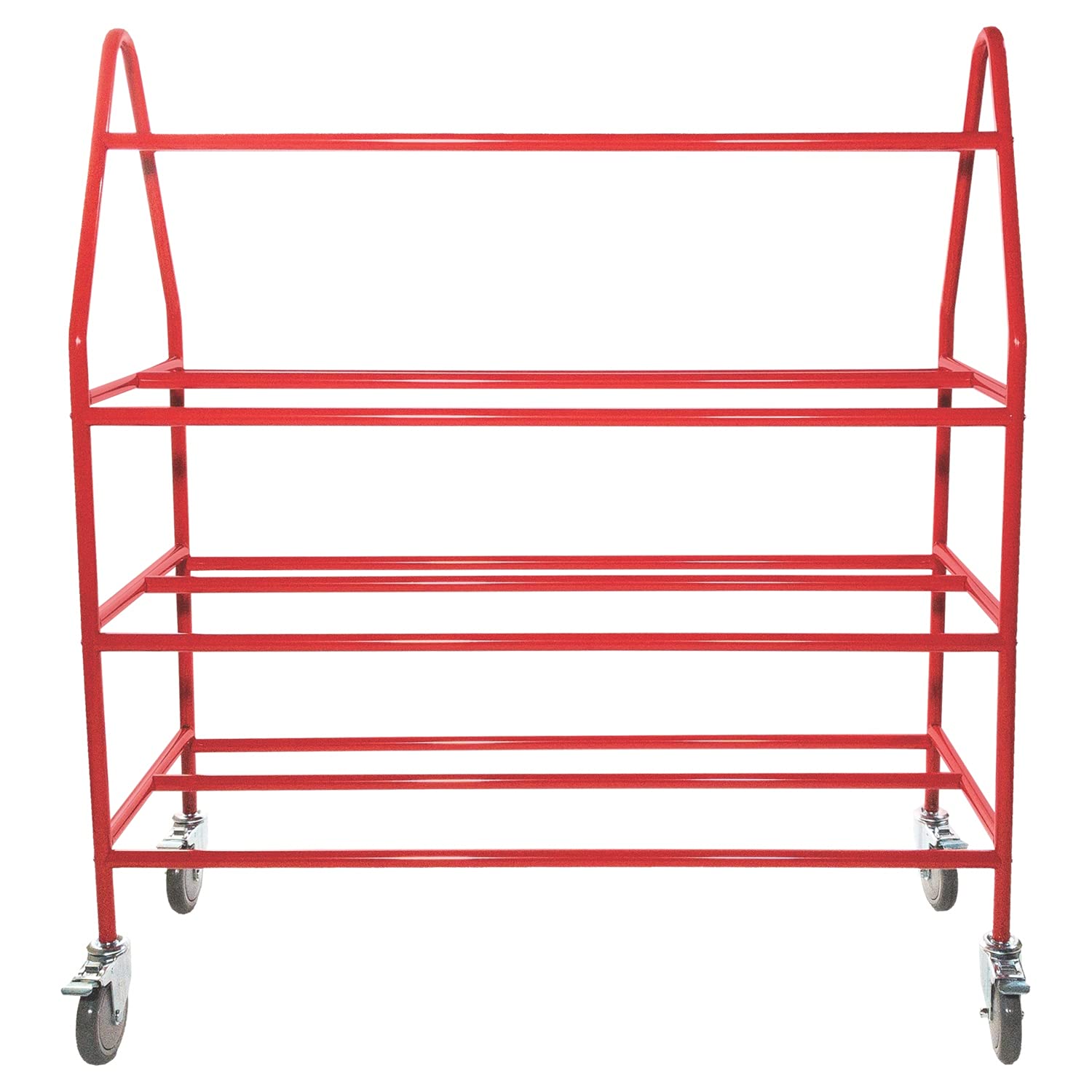Champion Sports Steel Frame Rolling Basketball Storage Cart - Heavy Duty Organizer for Gym, School, and Home Use - Multiple Styles Available