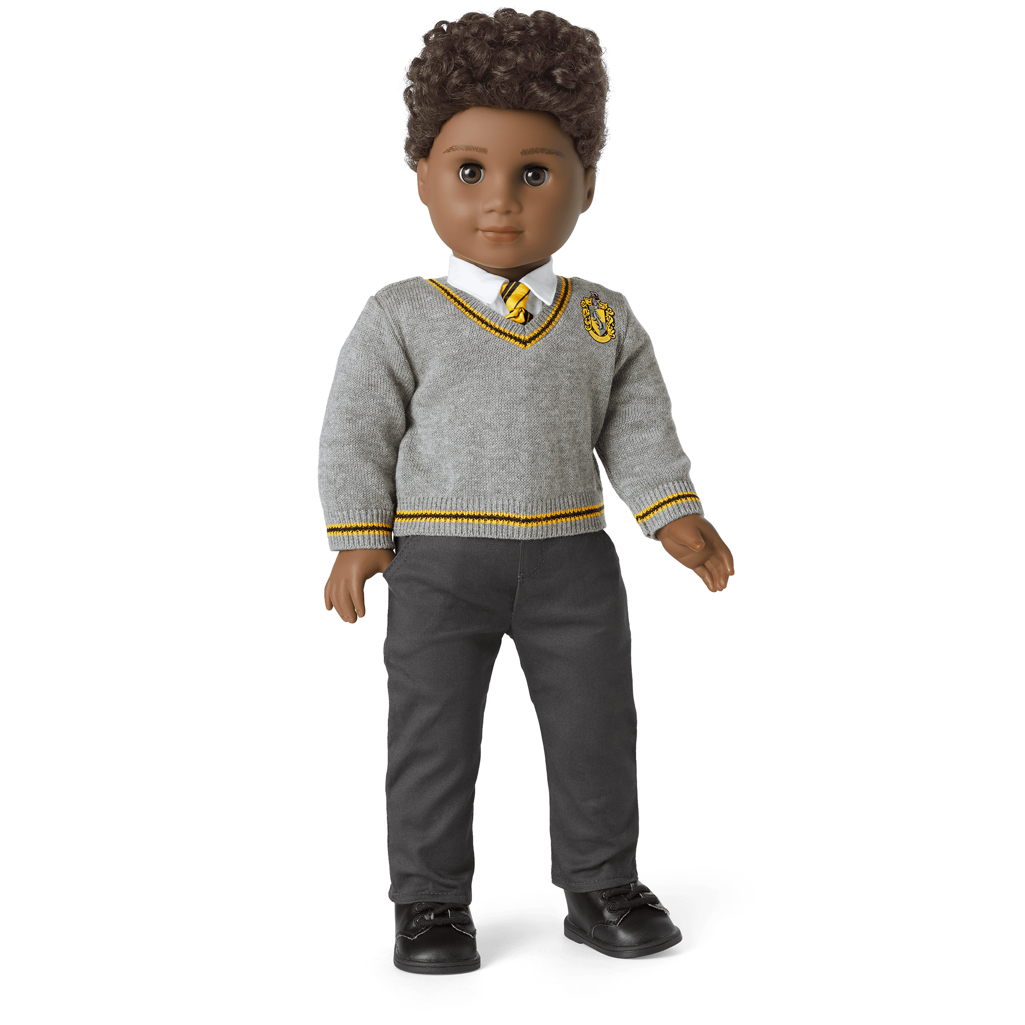 American Girl Hufflepuff Costume Set for 18 Inch Dolls - Official Harry Potter Outfit for Doll Play & Collecting