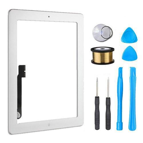 Premium iPad 4 Glass Screen Digitizer Replacement Kit - OEM Quality Touch Screen Repair Part (White) | Perfect for DIY Fixes, Home Repairs & Professional Screen Replacement Services