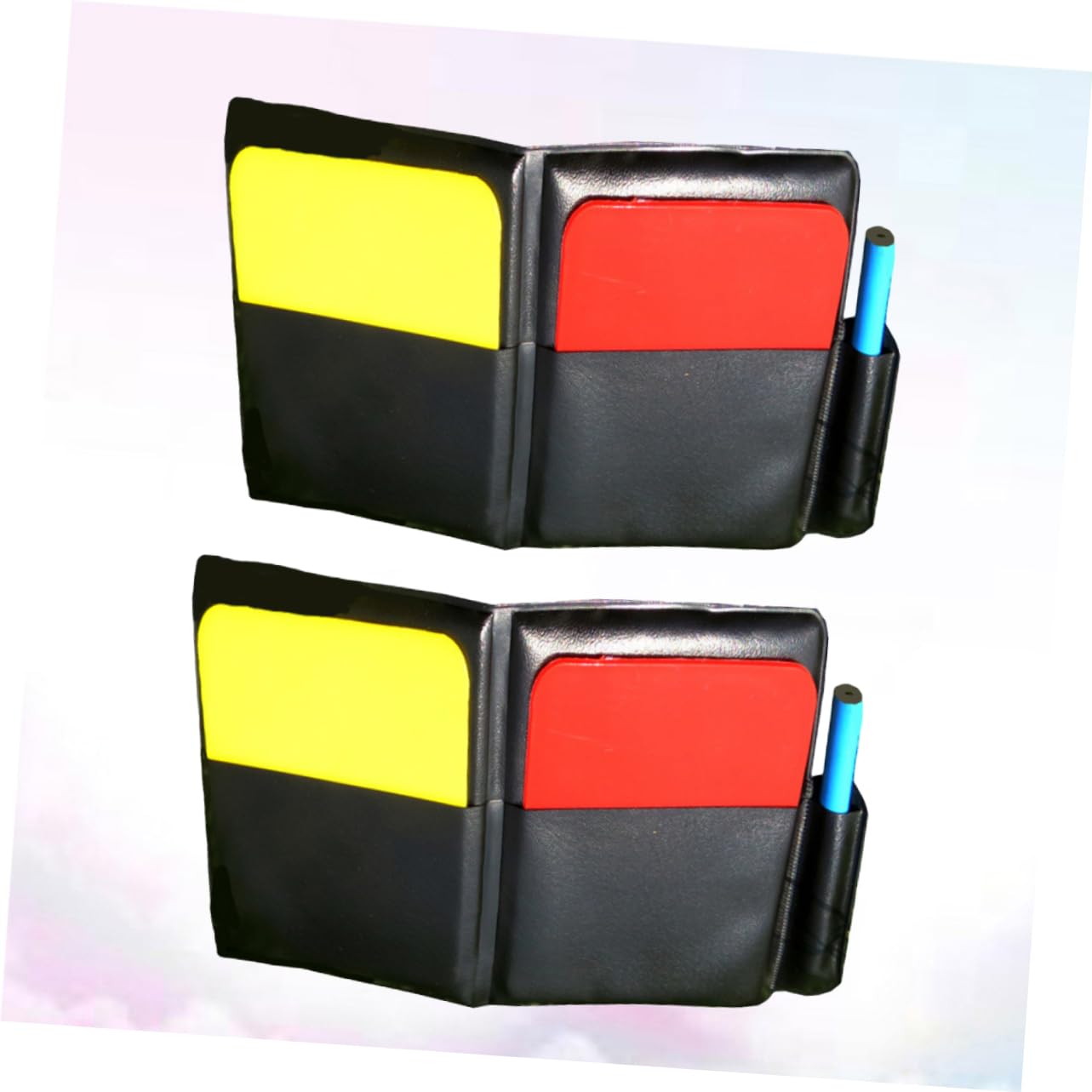 Yardwe Professional Soccer Referee Whistle with Wooden Black Cards - Loud Sports Whistle for Football Referees, Coaches, and Games - Perfect for Soccer Matches, Training, and Officiating