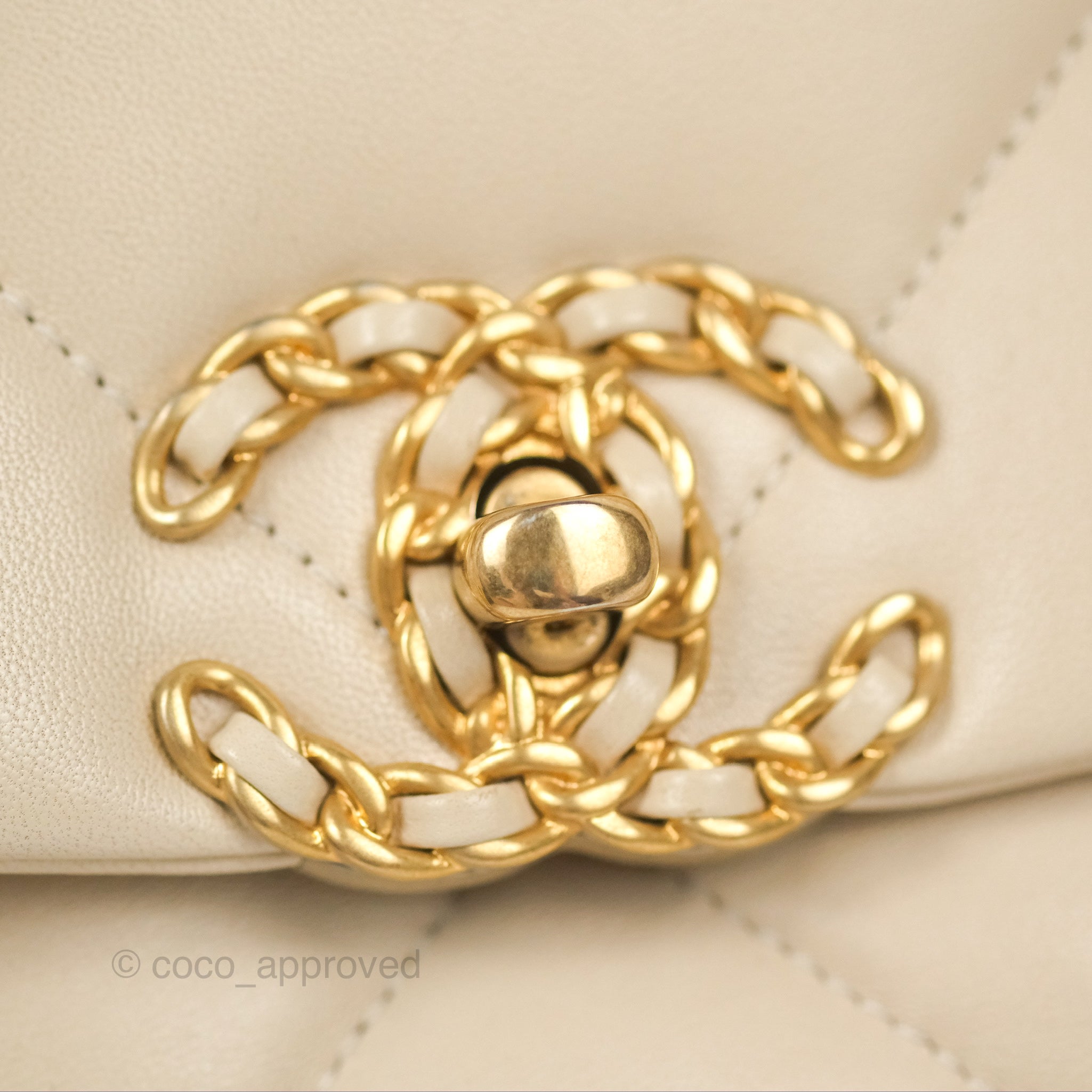 Chanel 19 Small Handbag in Ivory Beige with Mixed Hardware - Luxury Crossbody Bag for Women, Perfect for Everyday Use & Special Occasions