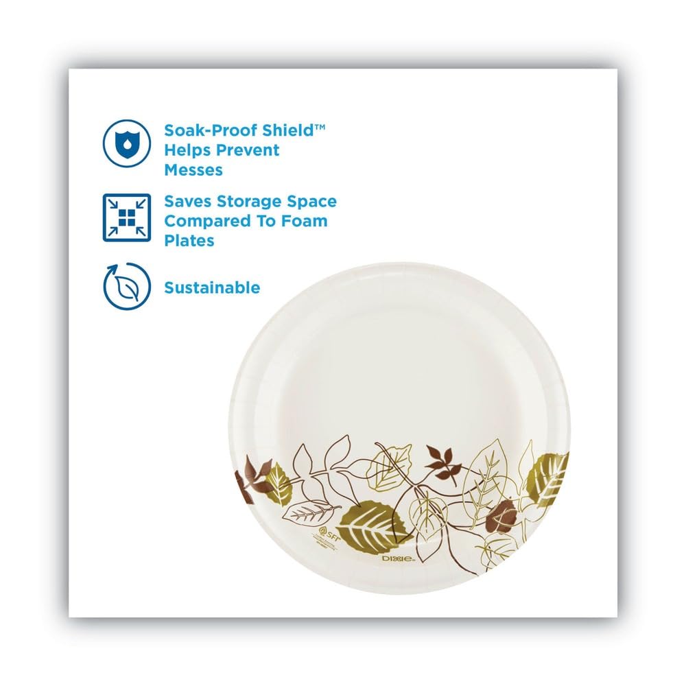 Dixie UX9PATH Mediumweight Paper Plates 8.5