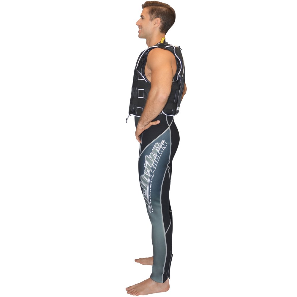 RS-16 Side-Entry Impact Vest for Jet Ski Racing - Black Competition Safety Vest | Water Sports Protective Gear for Closed Course Racing & High-Speed Performance
