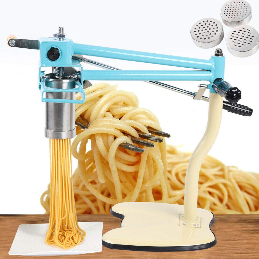 Gdrasuya10 Stainless Steel Manual Noodle Press Machine - Handmade Pasta Maker for Spaghetti, Fettuccine & More | Perfect for Italian Cuisine, Home Cooking & Restaurant Use