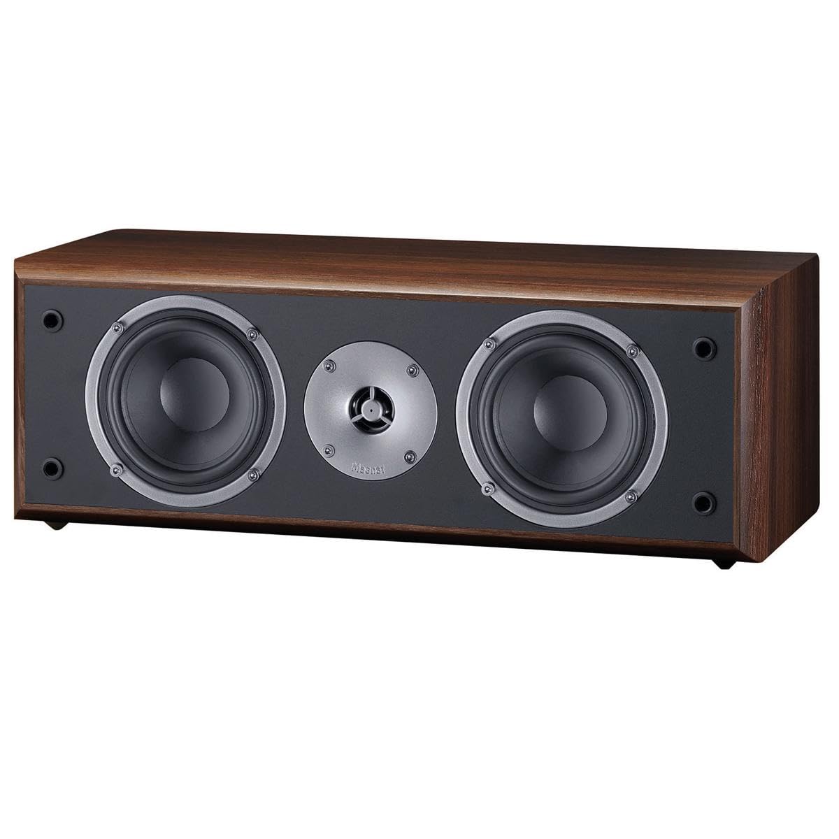 Magnat Monitor Supreme Center 252 150W 2-Way Enclosed Center Channel Speaker in Mocca - Perfect for Home Theater & Surround Sound Systems