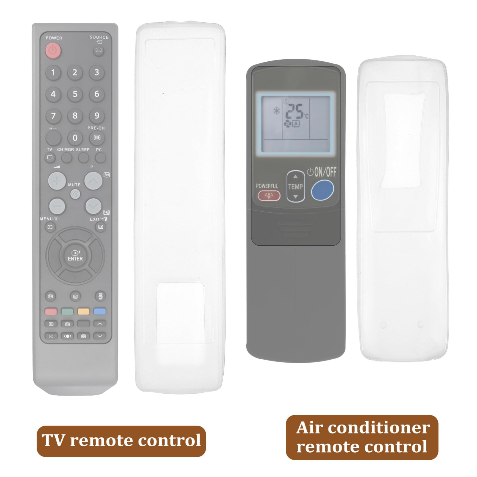 3 Pack Clear Remote Control Covers - Dustproof TV Remote Protector Sleeves | Detachable & Reusable for Smart TV, Roku, Fire Stick, Apple TV & More | Perfect for Home, Office & Travel Use