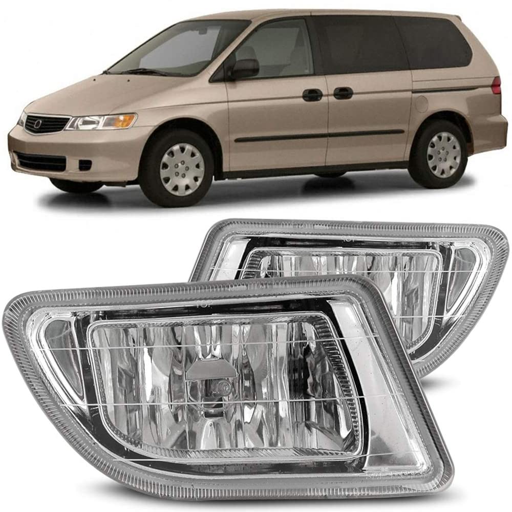 Winjet Fog Lights Kit for 1999-2004 Honda Odyssey - Complete Set with Switch & Wiring Harness | Enhanced Night Driving Safety & Visibility