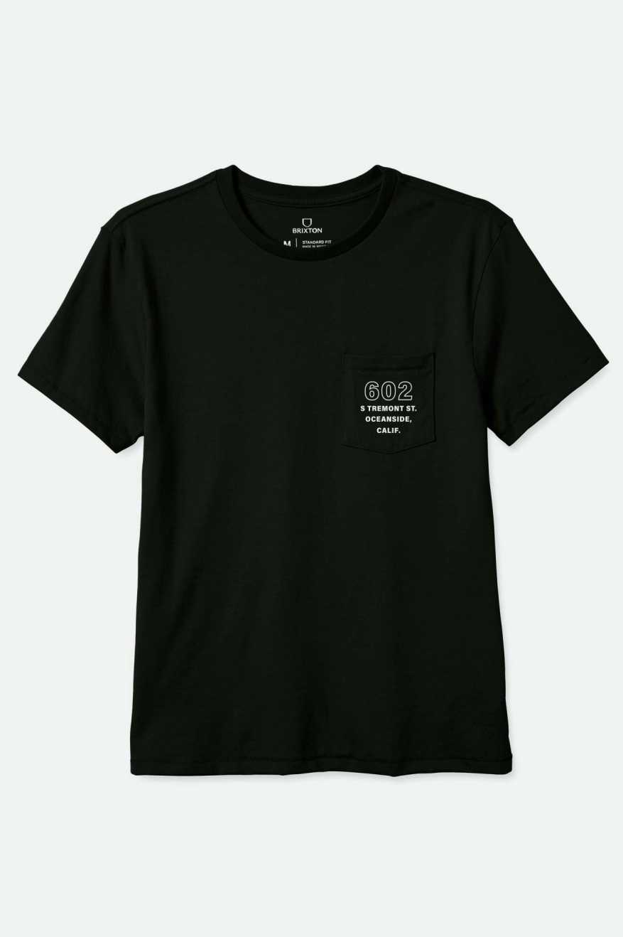Haven Short Sleeve Tailored Pocket T-Shirt for Men - Classic Black Cotton Tee - Casual Wear & Everyday Outfits