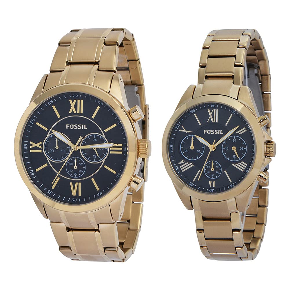 Fossil BQ2400SET Modern Courier Watch Gift Set for Men - Stylish Analog Quartz Watch with Leather Strap, Perfect for Casual Wear, Business & Gifting