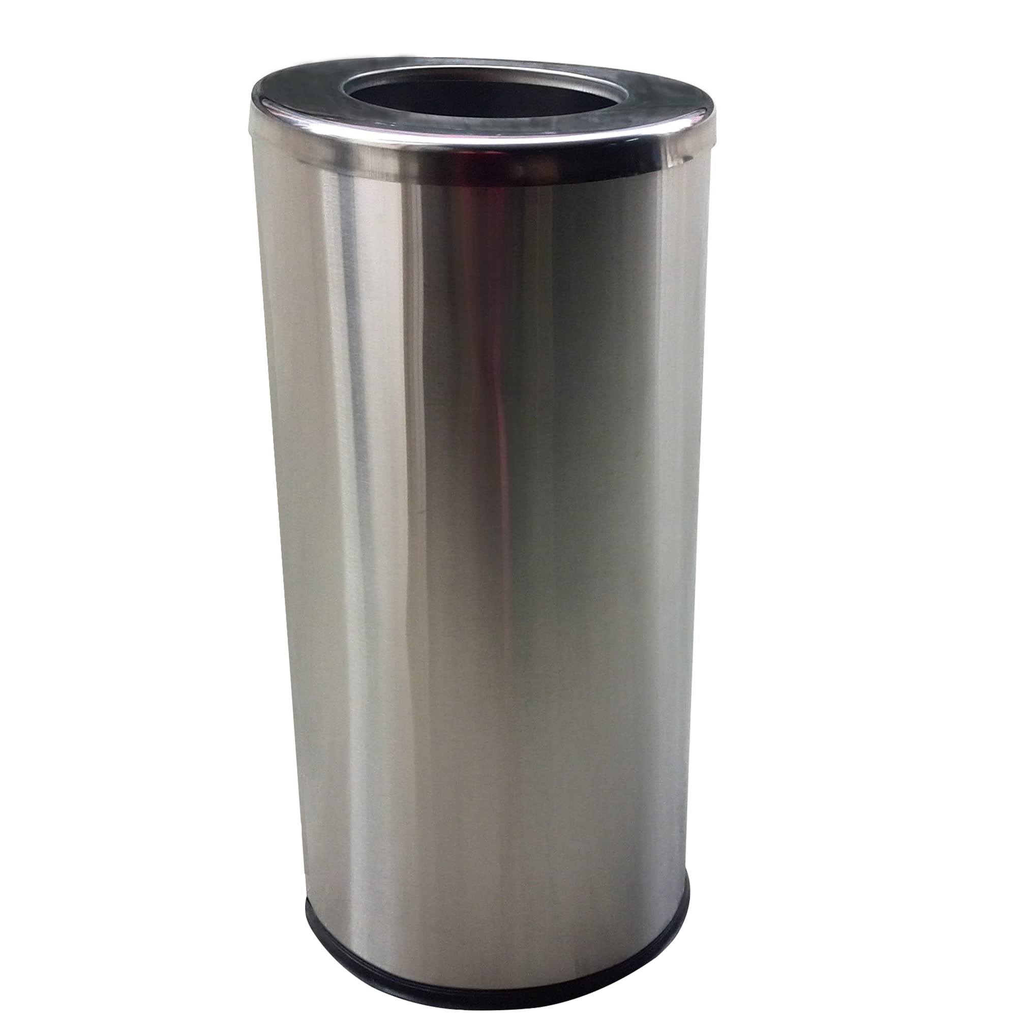 FixtureDisplays® Stainless Steel Trash Can - 13 Gallon Garbage Bin with Lid, Step Pedal & Odor Control - Modern Kitchen & Office Waste Disposal Can - Perfect for Home, Restaurant & Commercial Use