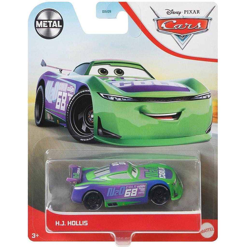 Disney Cars Movie H.J. Hollis Miniature Collectible Race Car Toy - Lightning McQueen Inspired Die-Cast Vehicle for Kids Age 3+ | Playtime, Collection Display & Birthday Gift Idea