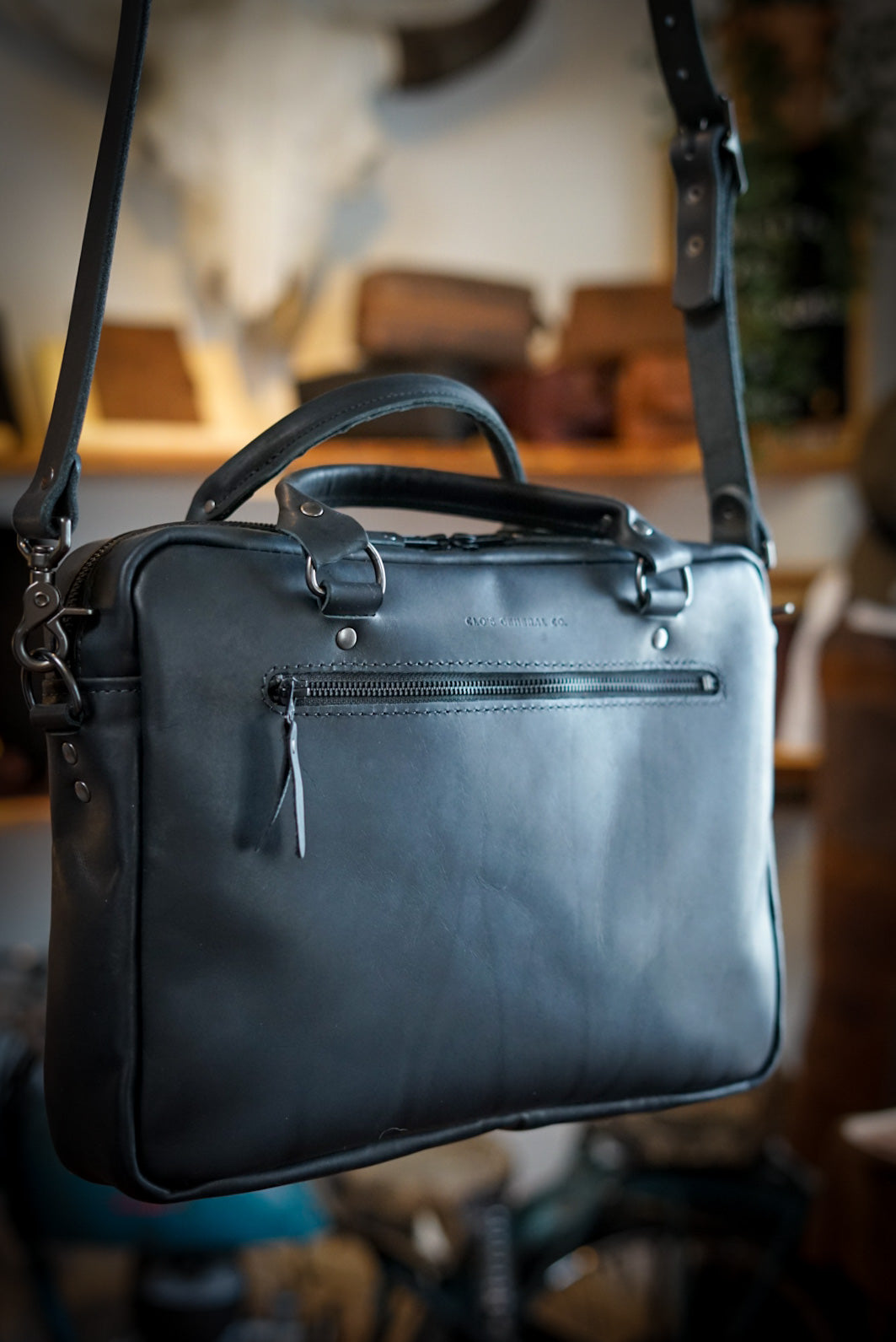 Premium Essential Work Bag for Professionals - Flat Black - Perfect for Office, Commuting & Business Travel