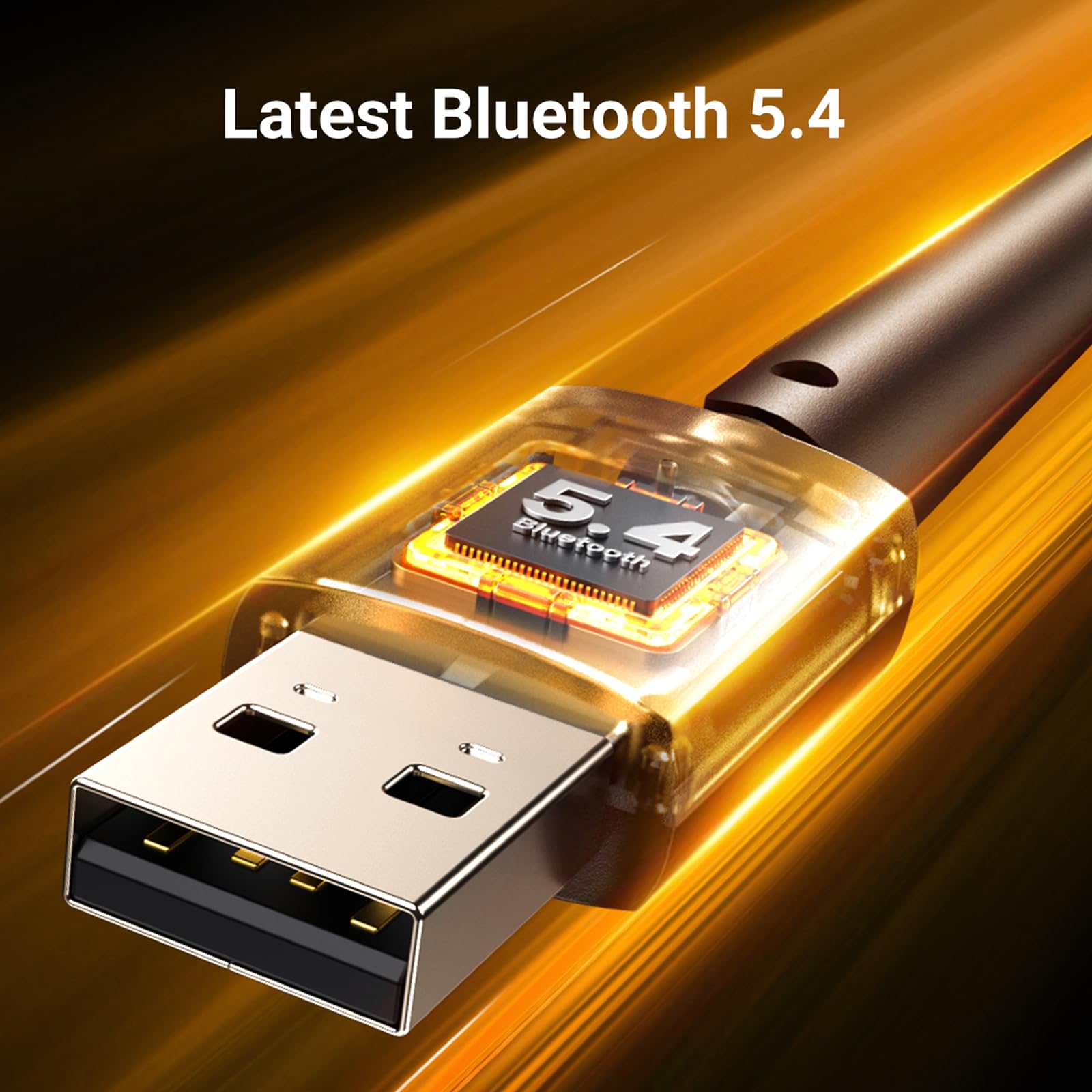 UGREEN Bluetooth 5.4 Adapter for PC - Long Range USB Bluetooth Dongle (BR+EDR+BLE) - Wireless Transfer for Mouse, Keyboard, Headphones, Speakers - Compatible with Desktop, Laptop - Windows 11/10/8.1 - Ideal for Home Office, Gaming, and Multimedia