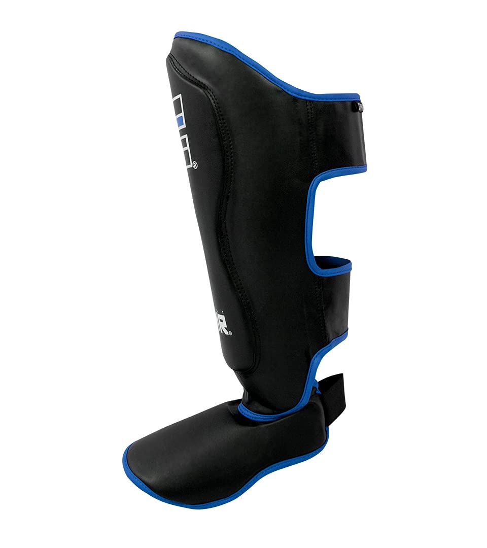 Combat Corner Elite Spar Muay Thai Shin Guards - MMA & Kickboxing Leg Protection Pads for Training | Durable Protective Gear for Fighters, Martial Arts & Fitness Enthusiasts | Perfect for Sparring, Bag Work & Competition Prep