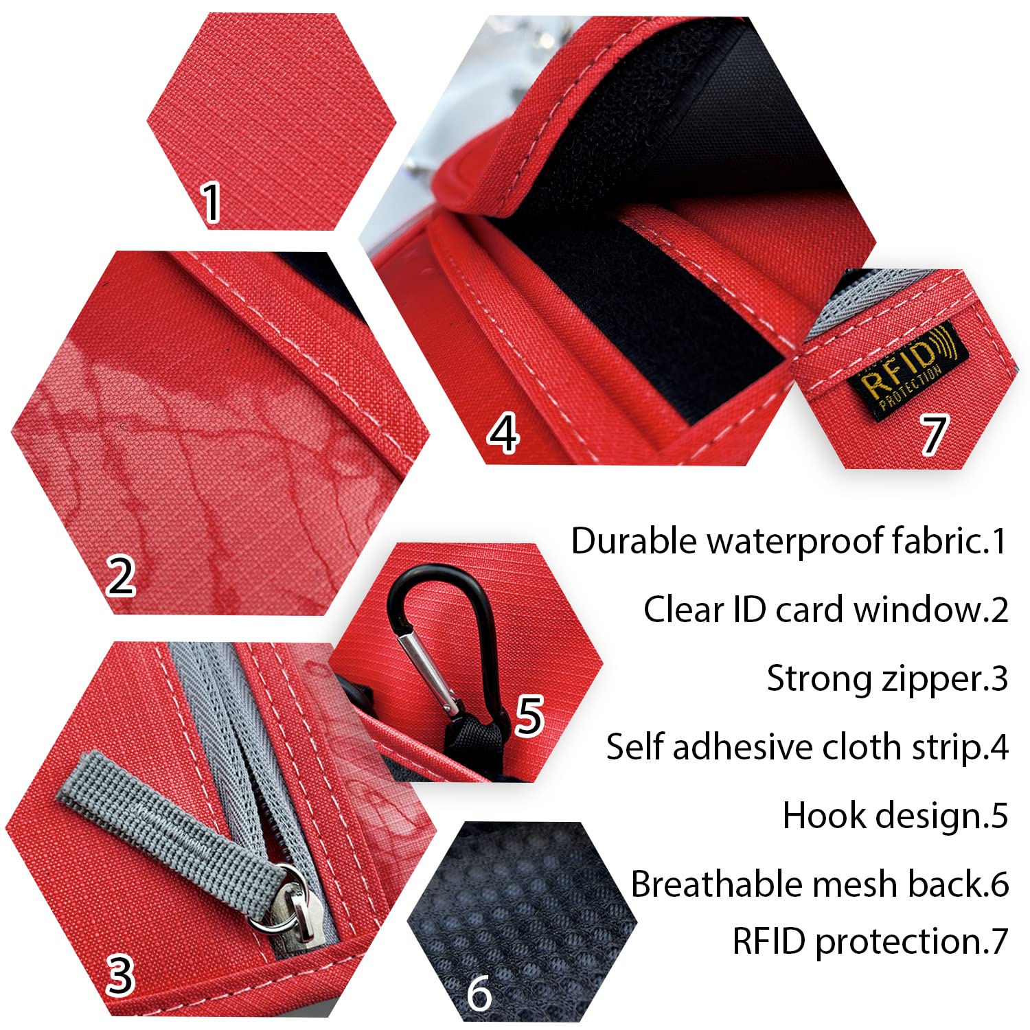 RFID Blocking Travel Neck Wallet - Adjustable Passport Holder for Men & Women to Secure Cash, Credit Cards & Travel Documents (Red) | Ideal for Airports, Cruises & International Trips