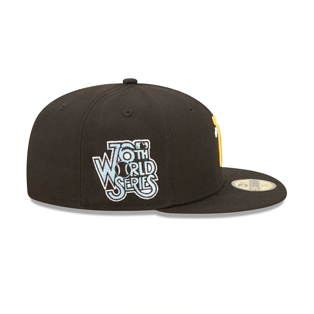 Pittsburgh Pirates 76th World Series Black 59FIFTY Fitted Hat for Men - Official MLB Baseball Cap for Games, Sports & Casual Wear
