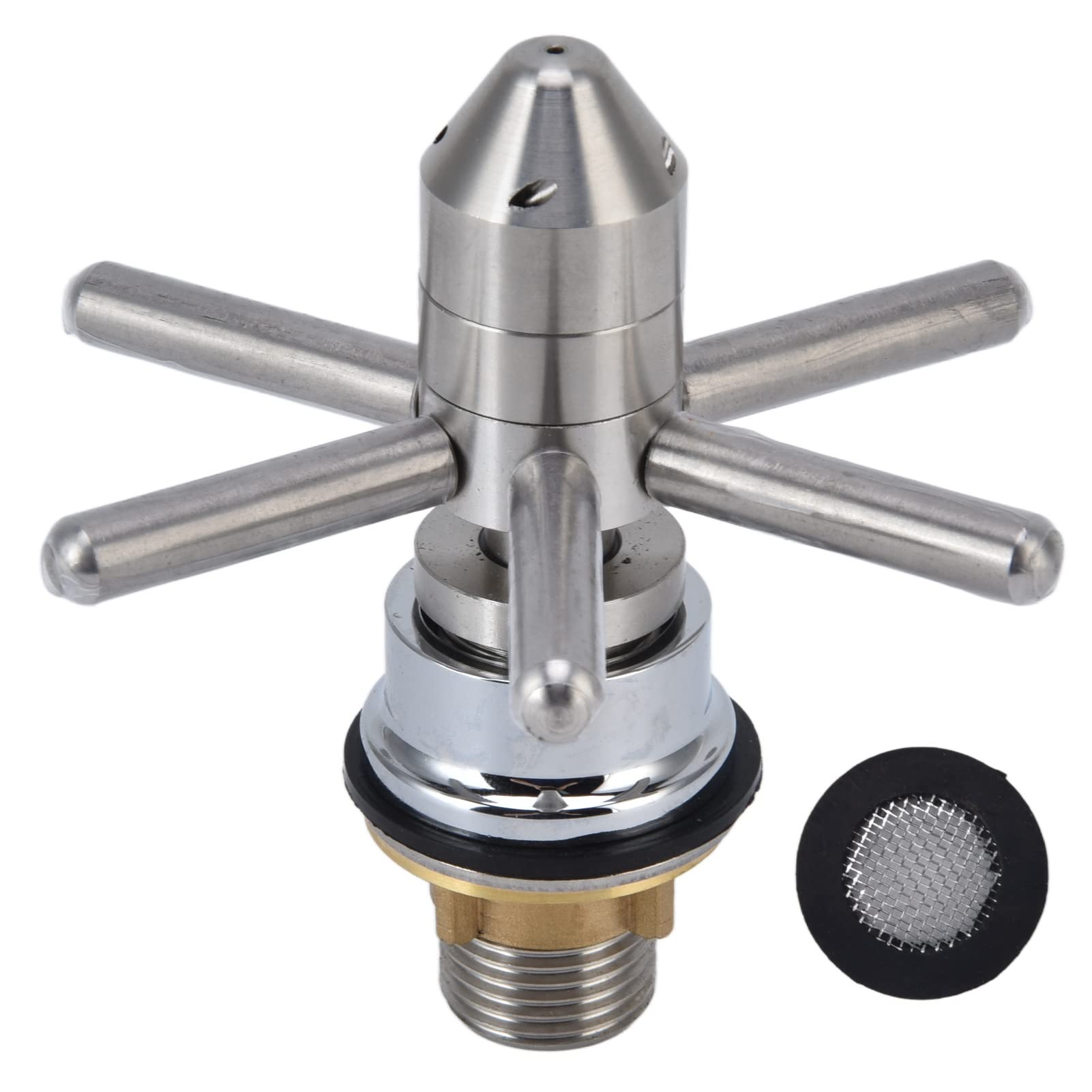 Stainless Steel Sink Glass Rinser Cup Washer - Bar, Restaurant & Coffee Shop Kitchen Sink Cleaner for Wine, Beer & Drinking Glasses - Perfect for Commercial & Home Use