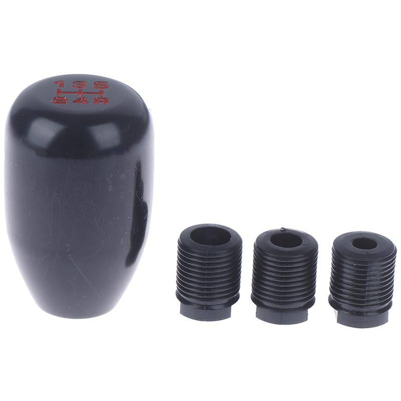 Black JDM Style Shift Knob - Aluminum Manual Transmission Gear Shift Knob for 5-Speed Cars - Perfect for Racing, Drifting & Car Enthusiasts