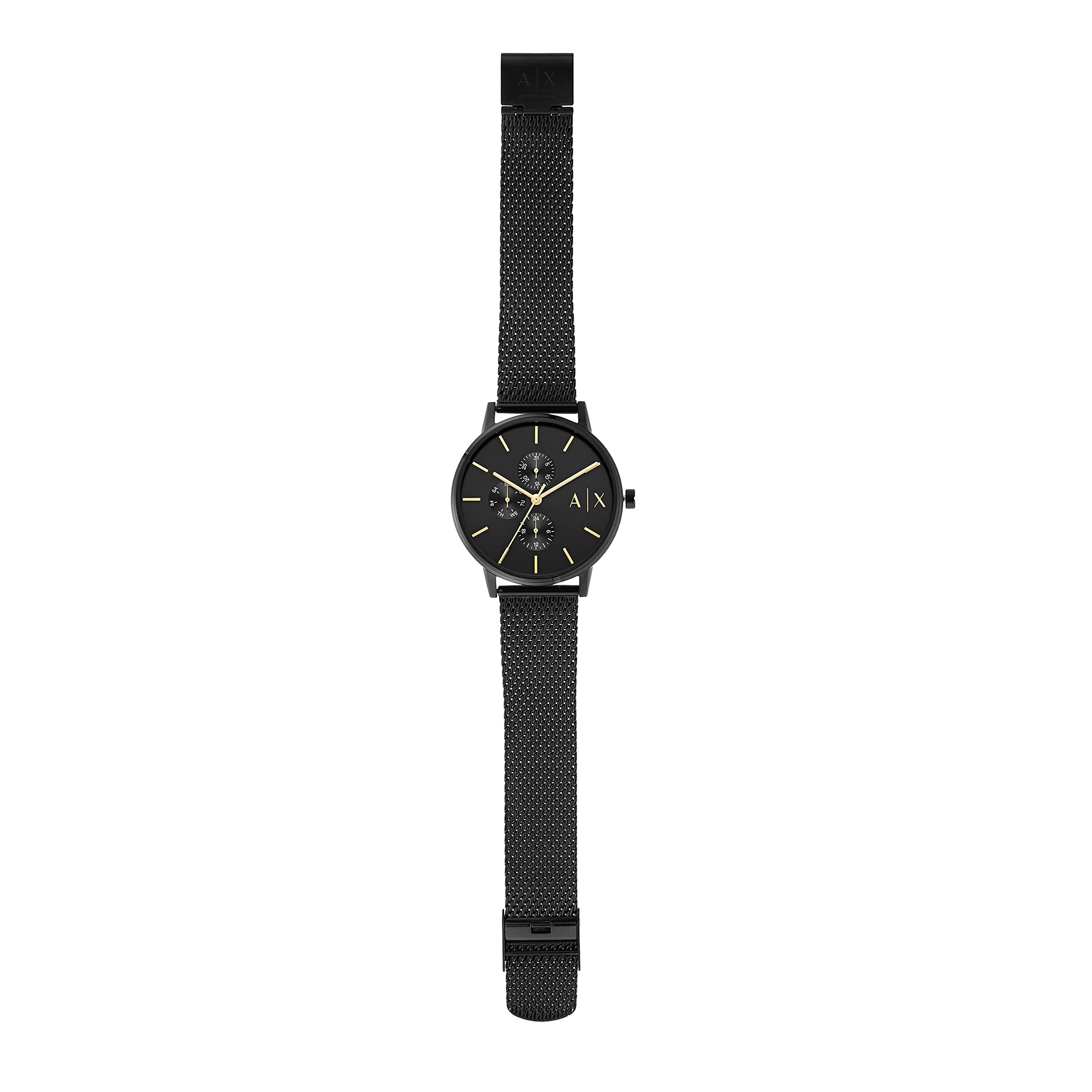Armani Exchange Men's Analog Watch with Three-Hand Display - Stainless Steel or Leather Band - Water Resistant Dress Watch for Business & Casual Wear