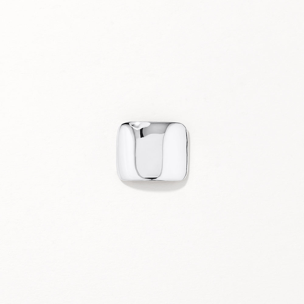 Stylish Silver Square Dome Stud Earrings for Women - Perfect for Everyday Wear, Parties & Gifts
