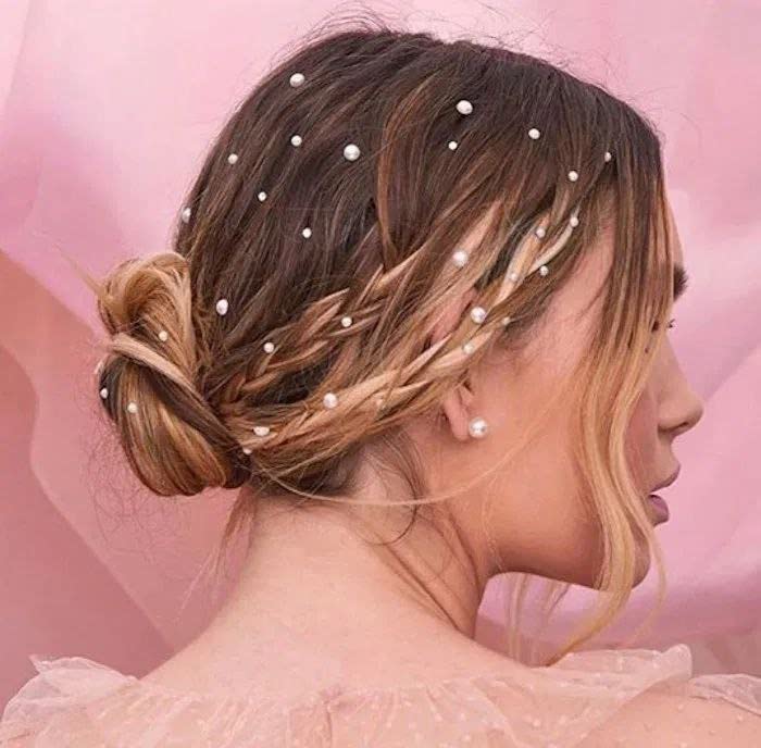 23 Pack Pearl Hair Sticks & Adjustable Hair Clips - Wedding Hairstyle Design Tools for Girls (Multicolor) | Bridal Hair Accessories, Prom Updos & Formal Occasions