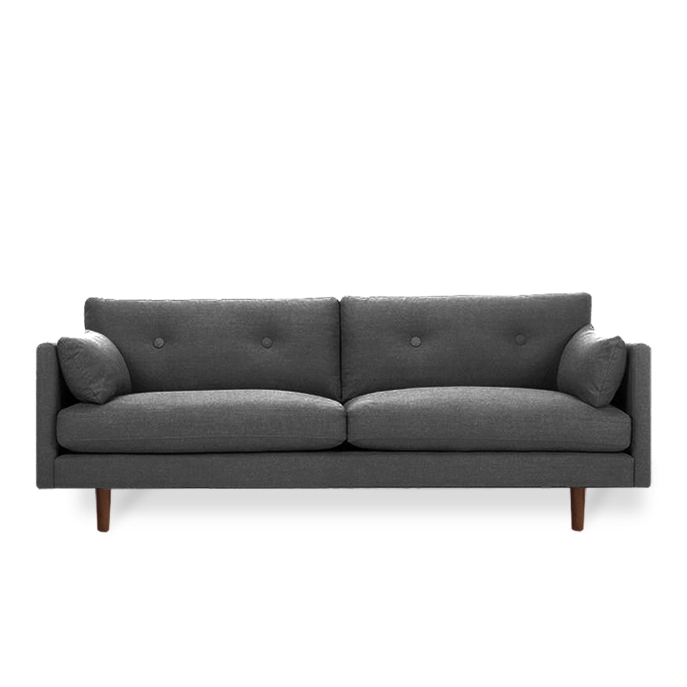 Londale 3-Seater Sofa - Modern Fabric Couch for Living Room, Comfortable Sectional Sofa Bed for Small Spaces - Perfect for Apartments, Dorms & Home Theater Seating