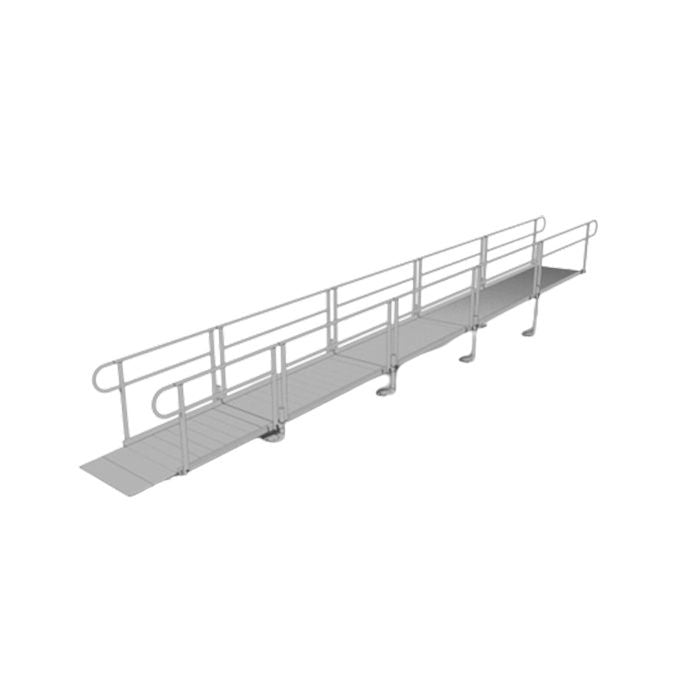 Pathway 3G Modular Ramp System - Heavy Duty Aluminum Wheelchair Ramp for Home & Business Access - Perfect for Steps, Doorways & Vehicles