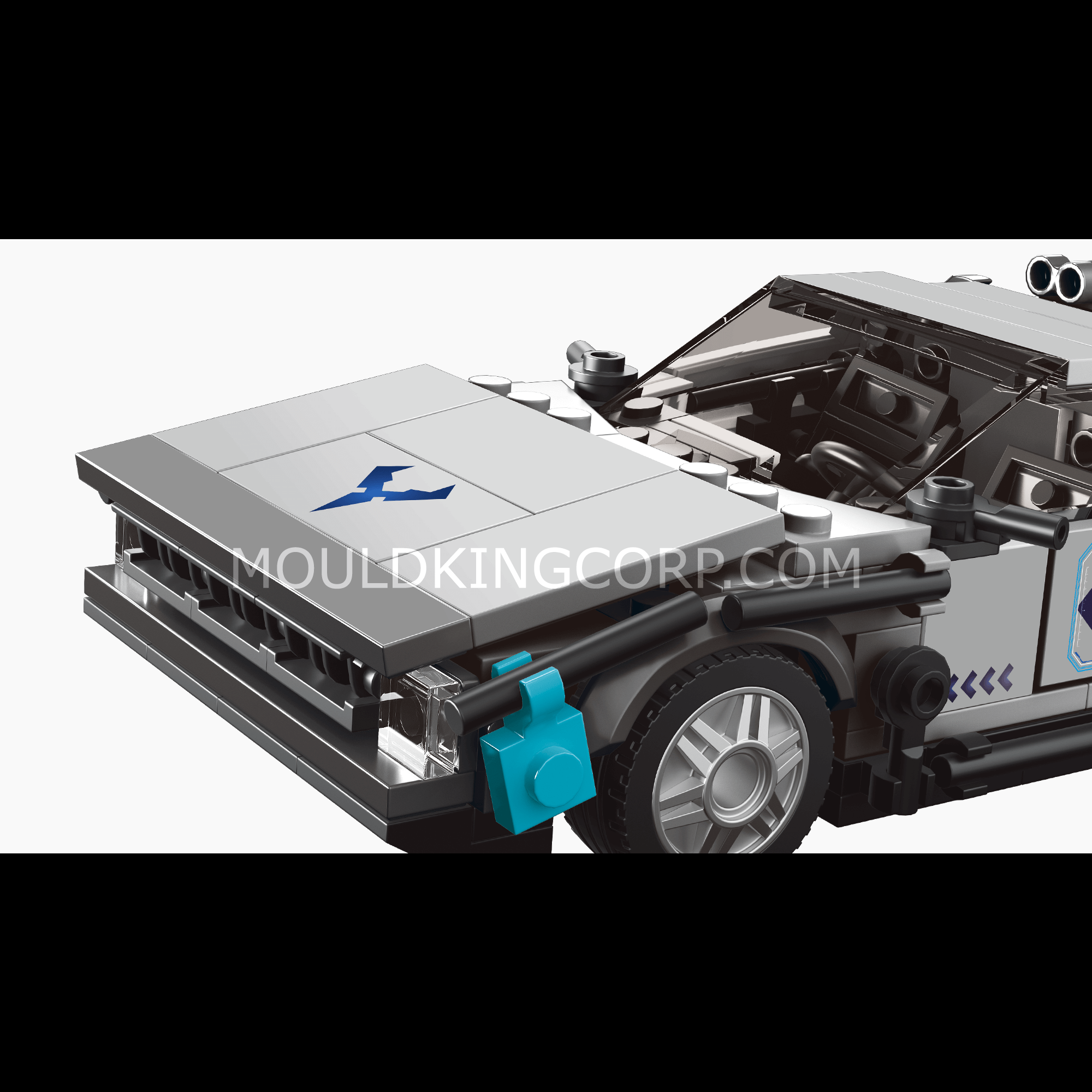 Mould King 27019 DeLorean Time Machine Building Blocks Set - 392 PCS Model Car Kit | STEM Toy for Adults & Kids | Perfect for Collectors, DIY Projects & Back to The Future Fans