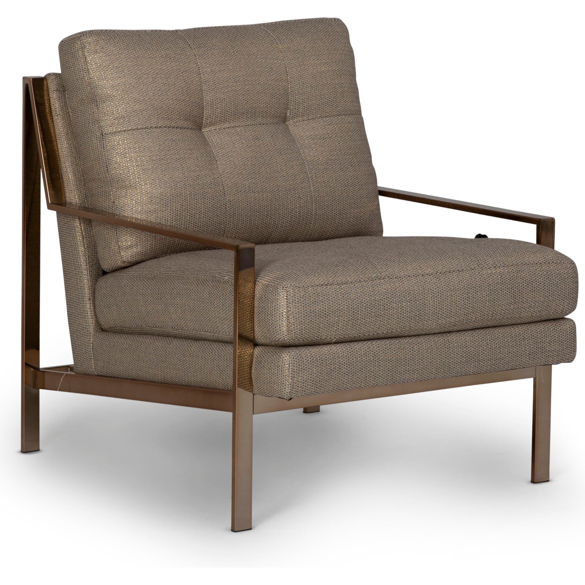Stylish Amy Accent Chair in Gold - Modern Living Room Decor, Bedroom Seating & Office Lounge Chair - Perfect for Home, Apartment and Workspace