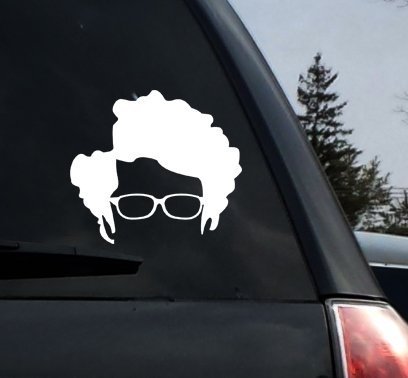 Moss IT Crowd - 5 Inch White Vinyl Decal Sticker for Car, MacBook, Laptop Skin - Perfect for Personalizing Vehicles, Electronics & Office Accessories