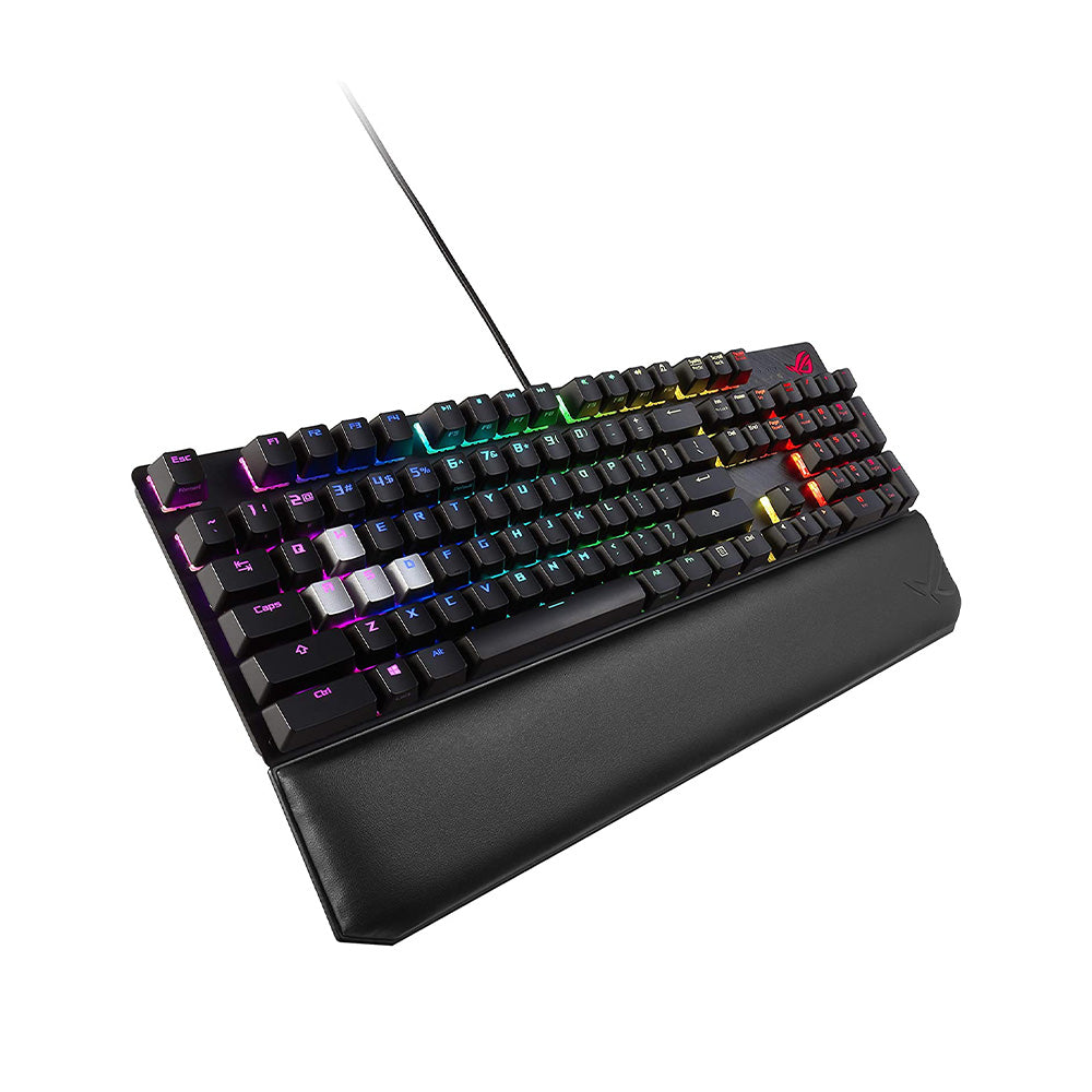 ASUS ROG Strix Scope Deluxe RGB Mechanical Gaming Keyboard with Cherry MX Brown Switches - Perfect for PC Gaming, Esports & Typing