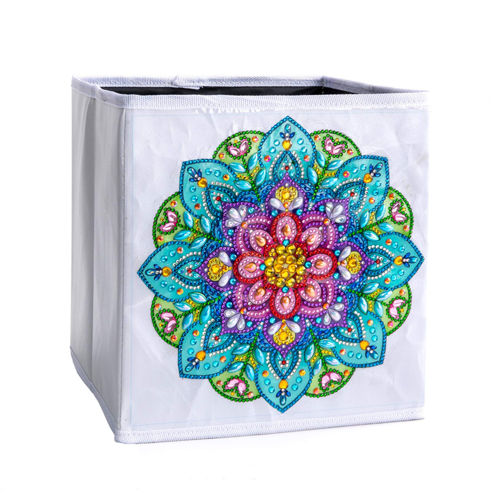 NUZYZ DIY Storage Box - Foldable Diamond Painting Organizer Kit for Craft Supplies, Home Decor & Office Use - Perfect for Beads, Threads & Art Accessories