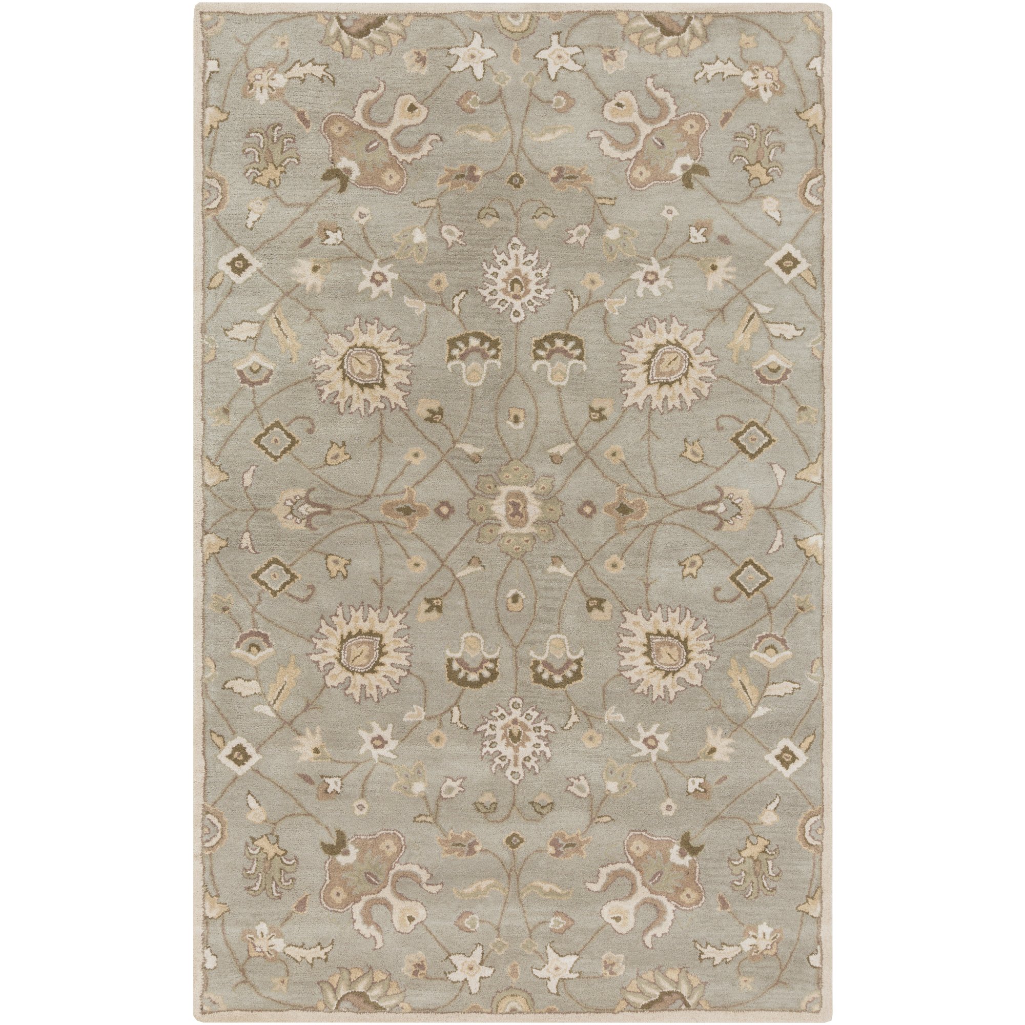 Art of Knot Albi Area Rug 5' x 8' – Handmade Boho Chic Rug in Khaki, Gray, Green & More – Perfect for Living Room, Bedroom, or Office Decor