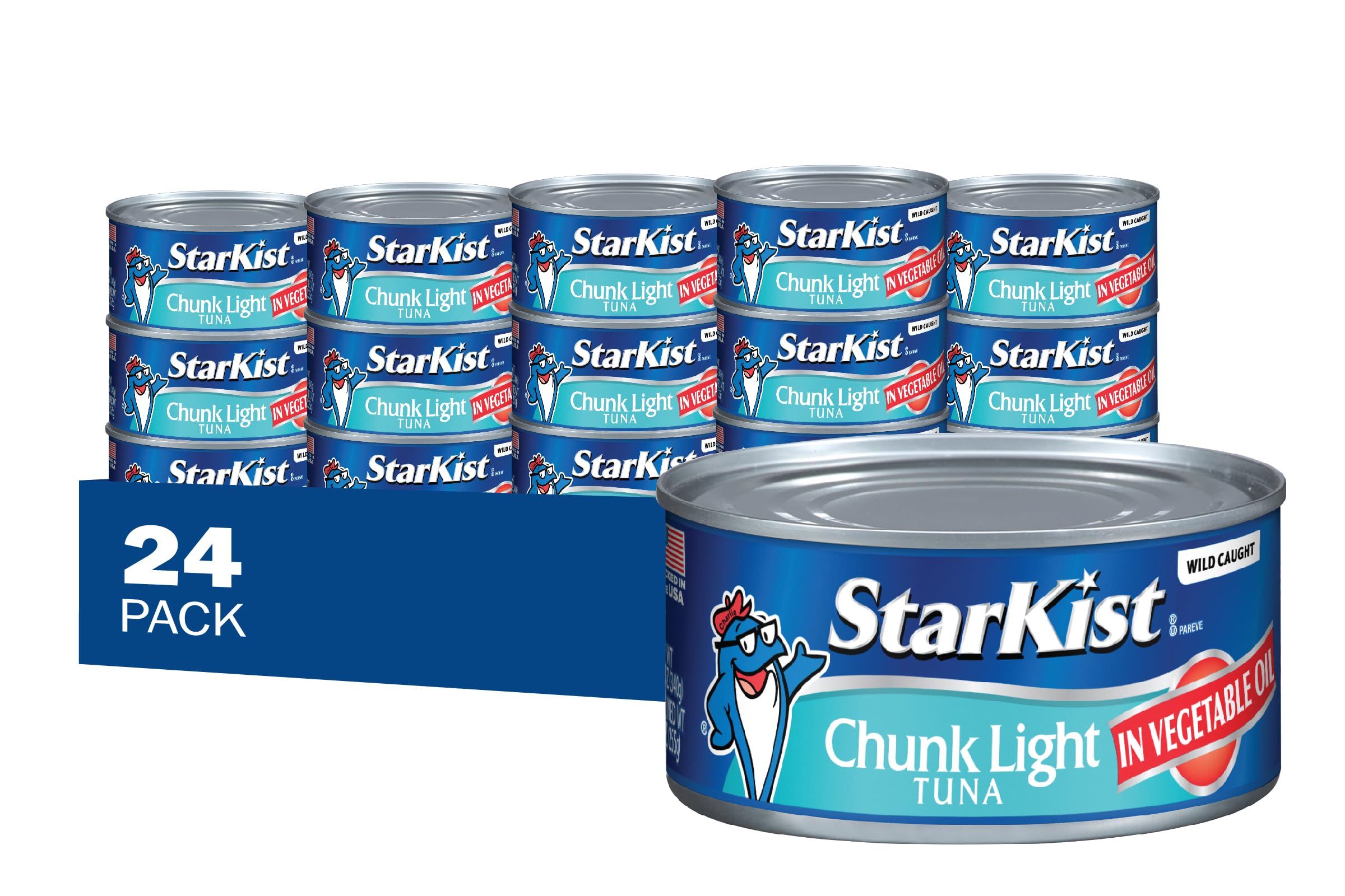 StarKist Chunk Light Tuna in Oil - 12 oz Cans (Pack of 24) | High Protein, Omega-3 Rich Albacore Tuna | Perfect for Sandwiches, Salads & Quick Meals