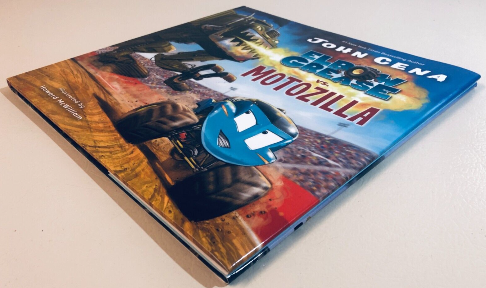 Elbow Grease vs. Motozilla Hardcover Book by John Cena | Kids' Motivational Storybook | Perfect for Bedtime Reading & Classroom Storytime