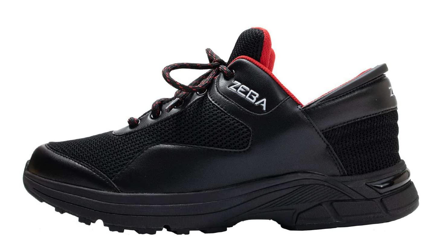 ZEBA Men's Hands-Free Slip-On Walking Shoes - Lightweight Comfortable Sneakers for Walking, Travel & Daily Wear
