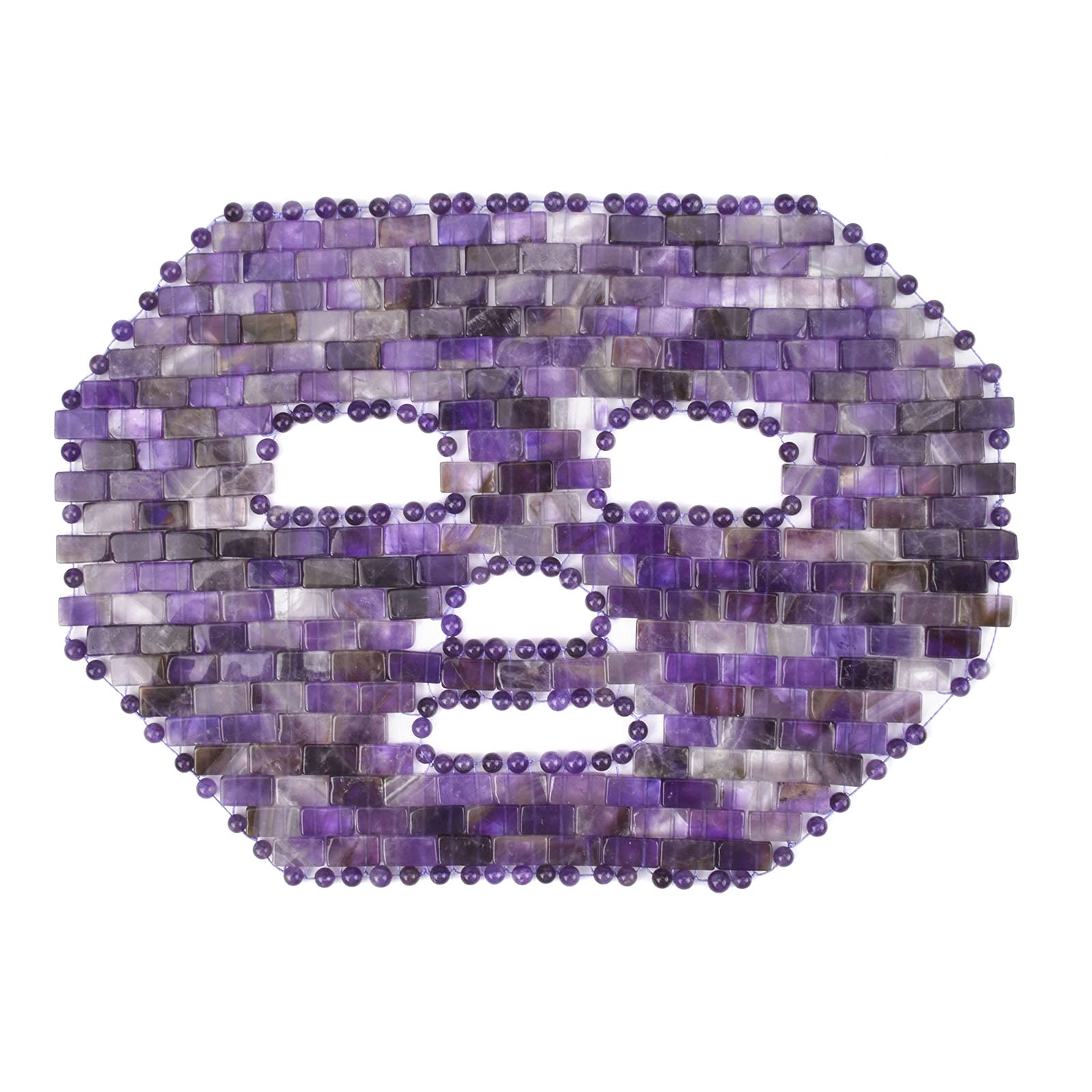 Ideayard 100% Natural Jade Facial Sleep Mask - Reduce Puffiness & Relieve Eye Fatigue - Cooling Jade Therapy for Dark Circles & Stress Relief (Purple) | Perfect for Nighttime Skincare & Morning Refreshment