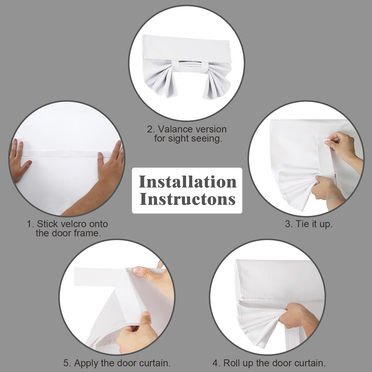 Blackout Curtains for Small Windows - 25W x 20L Inch Solid Bleach White French Door Panels | Room Darkening, Energy Saving & Decorative Window Treatments for Home, Office & Living Room | Perfect for Daytime Naps, Movie Nights & Light-Sensitive Workspaces