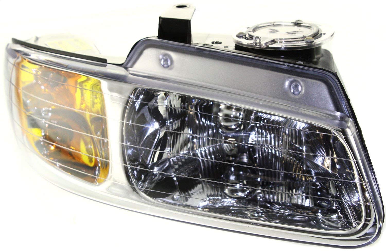 Evan Fischer Driver & Passenger Side Headlight Assembly for 1996-1999 Dodge Grand Caravan | Halogen Replacement with Bulbs | Compatible with Non-Quad Light Models | Replaces #4857041AB & #4857040AB | Perfect for Night Driving & Vehicle Restoration