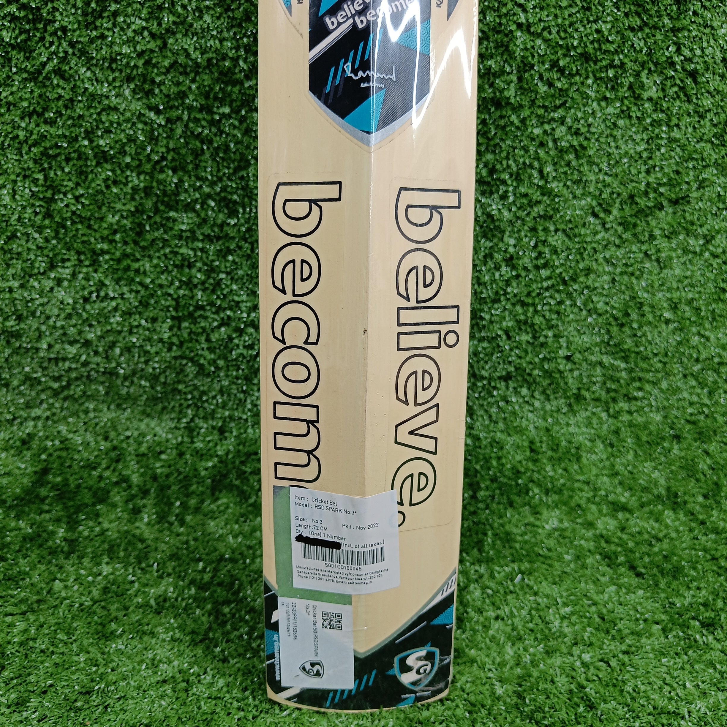 SG RSD SPARK Junior Cricket Bat - Kashmir Willow - Perfect for Kids & Youth Cricket Training & Matches