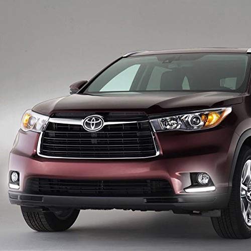 2014-2016 Toyota Highlander LED Fog Light Kit with DRL Function - Complete Set Includes Bezels, Wiring Harness, Switch & Bulbs - Perfect for Night Driving & Off-Road Adventures